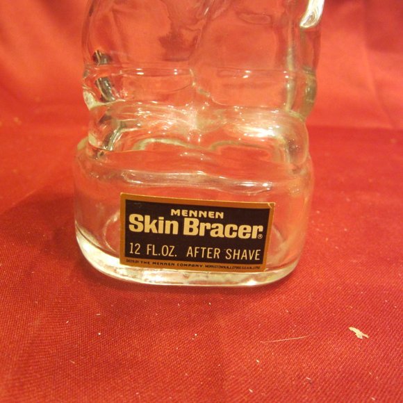 VTG 70'S MENNEN SKIN BRACER BOTTLE, 12OZ, MENNEN HARD HAT BOTTLE - Picture 4 of 8